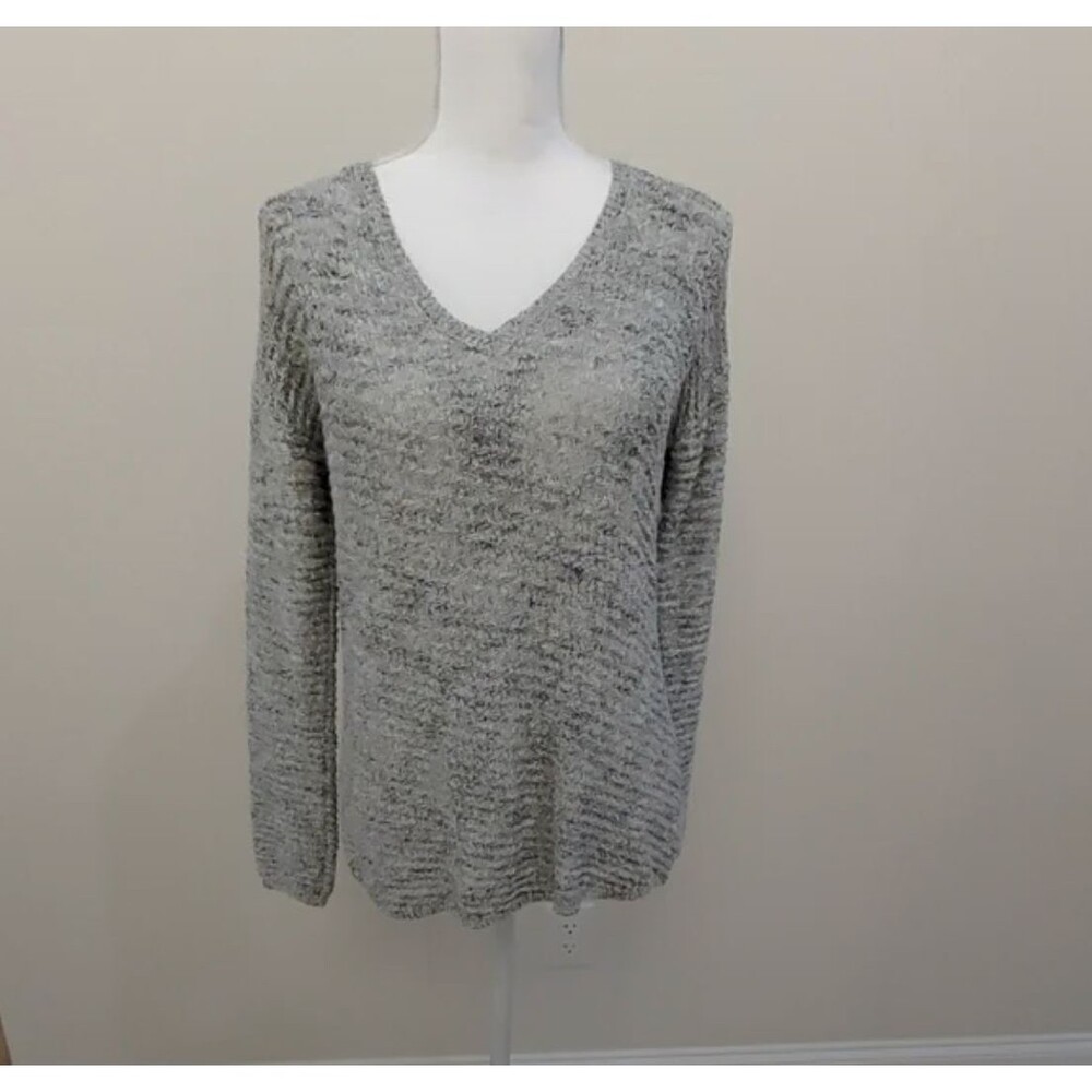 Calvin Klein Jeans Silver Gray V-Neck Sweater